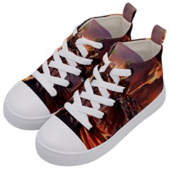 Fantasy Art Fire Heroes Heroes Of Might And Magic Heroes Of Might And Magic Vi Knights Magic Repost Kids  Mid-top Canvas Sneakers