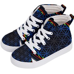 Flower Of Life Kids  Hi-top Skate Sneakers by Sudhe