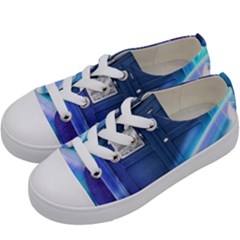 Tardis Space Kids  Low Top Canvas Sneakers