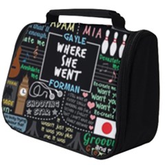 Book Quote Collage Full Print Travel Pouch (big)