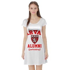 Harvard Alumni Just Kidding Short Sleeve Skater Dress by Sudhe