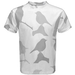 Bird Watching - Greyscale Men s Cotton Tee