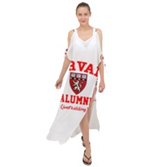 Harvard Alumni Just Kidding Maxi Chiffon Cover Up Dress by Sudhe