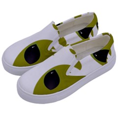 I Want To Believe Kids  Canvas Slip Ons by Sudhe