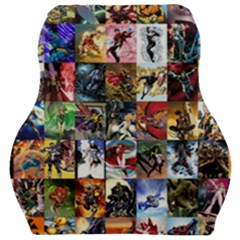 Comic Book Images Car Seat Velour Cushion  by Sudhe