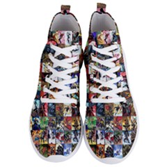 Comic Book Images Men s Lightweight High Top Sneakers by Sudhe