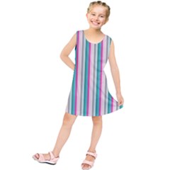 Candy Stripes 1 Kids  Tunic Dress by retrotoomoderndesigns