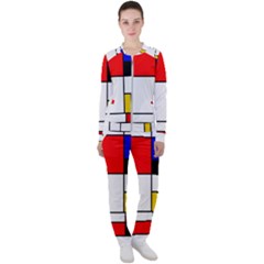 Bauhouse Mondrian Style Casual Jacket And Pants Set by lucia