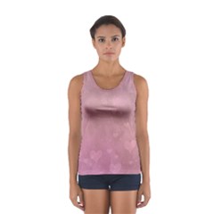 Lovely Hearts Sport Tank Top  by lucia