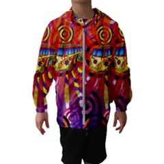 Boho Hippie Bus Hooded Windbreaker (kids) by lucia