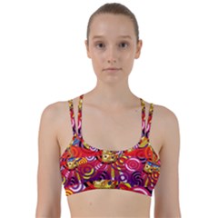 Boho Hippie Bus Line Them Up Sports Bra by lucia