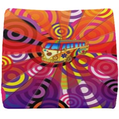 Boho Hippie Bus Seat Cushion by lucia