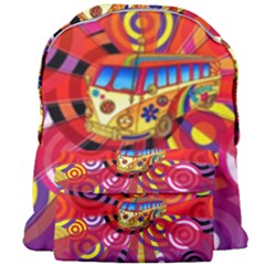 Boho Hippie Bus Giant Full Print Backpack by lucia