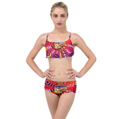 Boho Hippie Bus Layered Top Bikini Set by lucia