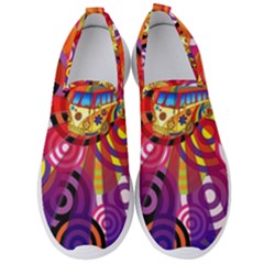 Boho Hippie Bus Men s Slip On Sneakers