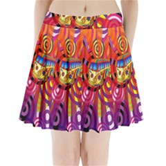 Boho Hippie Bus Pleated Mini Skirt by lucia