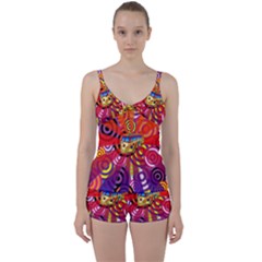 Boho Hippie Bus Tie Front Two Piece Tankini by lucia