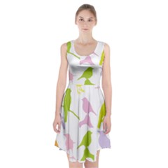 Bird Watching - Colorful Pastel Racerback Midi Dress by WensdaiAmbrose