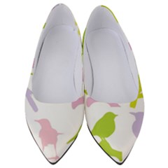 Bird Watching - Colorful Pastel Women s Low Heels by WensdaiAmbrose