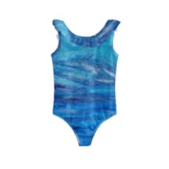 Into The Chill  Kids  Frill Swimsuit by arwwearableart