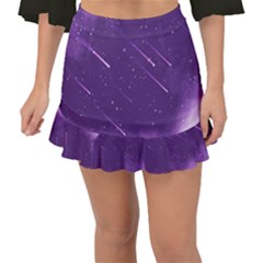 Meteors Fishtail Mini Chiffon Skirt by bunart