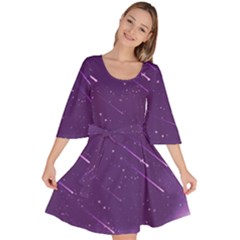 Meteors Velour Kimono Dress by bunart