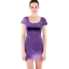 Meteors Short Sleeve Bodycon Dress by bunart