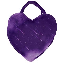 Meteors Giant Heart Shaped Tote by bunart