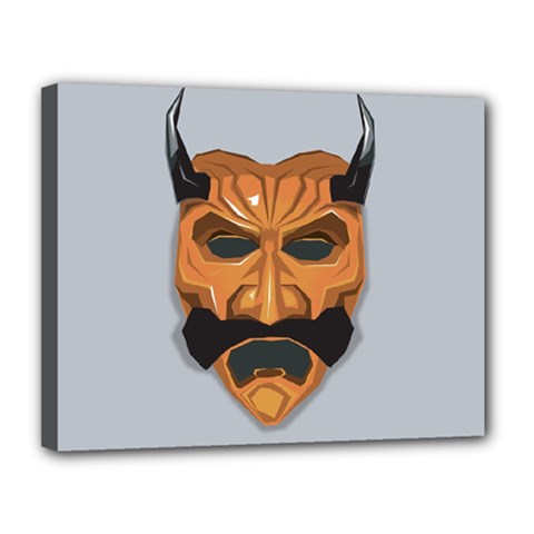 Mask India South Culture Canvas 14  X 11  (stretched) by Sudhe