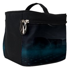 Skyline Night Star Sky Moon Sickle Make Up Travel Bag (Small)