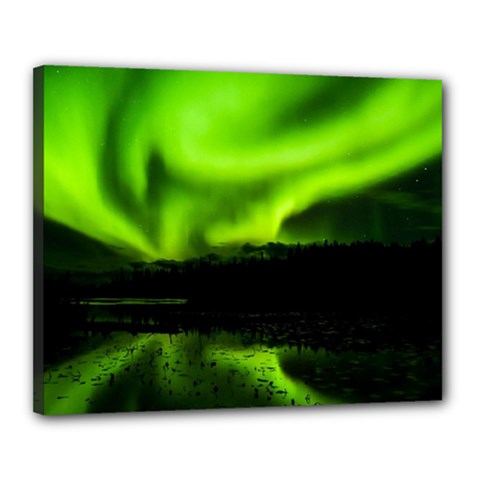 Aurora Borealis Northern Lights Sky Canvas 20  X 16  (stretched)