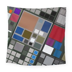 Abstract Composition Square Tapestry (large)