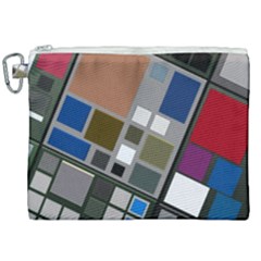 Abstract Composition Canvas Cosmetic Bag (xxl) by Sudhe