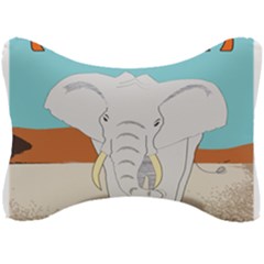Africa Elephant Animals Animal Seat Head Rest Cushion by Sudhe