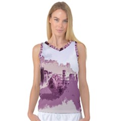 Abstract Painting Edinburgh Capital Of Scotland Women s Basketball Tank Top by Sudhe