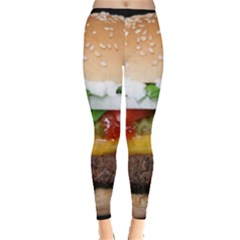 Abstract Barbeque Bbq Beauty Beef Leggings  by Sudhe