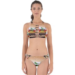 Abstract Barbeque Bbq Beauty Beef Perfectly Cut Out Bikini Set by Sudhe