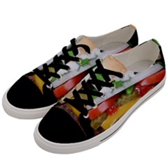 Abstract Barbeque Bbq Beauty Beef Men s Low Top Canvas Sneakers by Sudhe