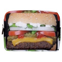 Abstract Barbeque Bbq Beauty Beef Make Up Pouch (medium) by Sudhe
