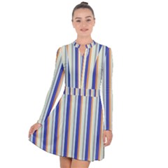 Candy Stripes 3 Long Sleeve Panel Dress by retrotoomoderndesigns