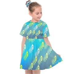 Animal Nature Cartoon Wild Wildlife Wild Life Kids  Sailor Dress by Sudhe