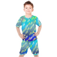 Animal Nature Cartoon Wild Wildlife Wild Life Kids  Tee And Shorts Set by Sudhe