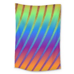 Abstract Fractal Multicolored Background Large Tapestry by Sudhe