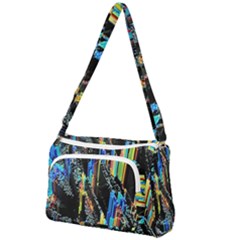 Abstract 3d Blender Colorful Front Pocket Crossbody Bag by Sudhe