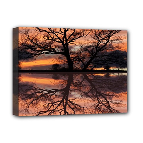 Aurora Sunset Sun Landscape Deluxe Canvas 16  X 12  (stretched) 