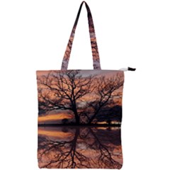 Aurora Sunset Sun Landscape Double Zip Up Tote Bag