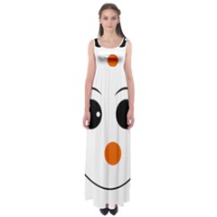 Happy Face With Orange Nose Vector File Empire Waist Maxi Dress by Sudhe