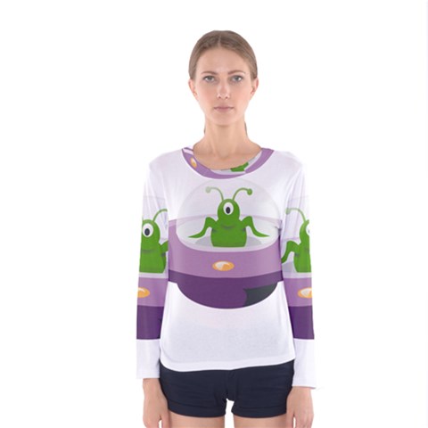 Ufo Women s Long Sleeve Tee by Sudhe