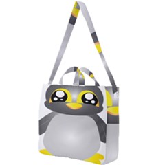 Cute Penguin Animal Square Shoulder Tote Bag by Sudhe