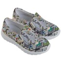 Simple Map Of The City Kids  Lightweight Slip Ons View3